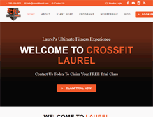 Tablet Screenshot of crossfitlaurel.com